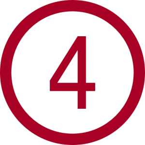 number-four-in-circular-button